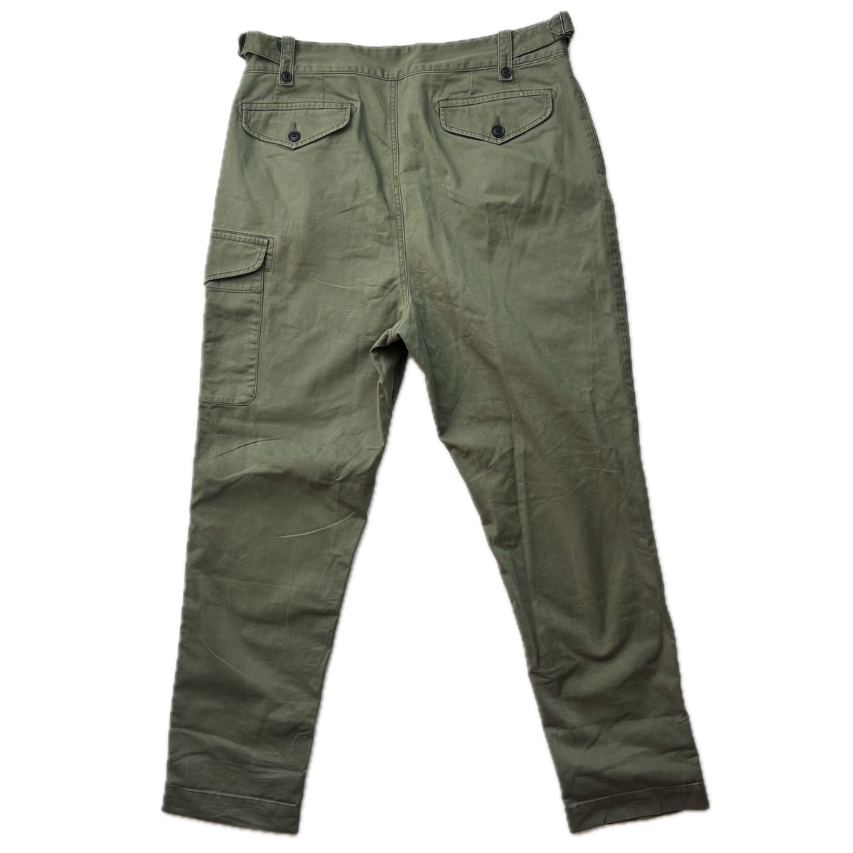 Polo Ralph Lauren Green Officer Ghurka Military Trouser Chino Pants Relaxed Fit - 36x34