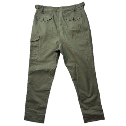 Polo Ralph Lauren Green Officer Ghurka Military Trouser Chino Pants Relaxed Fit - 36x34
