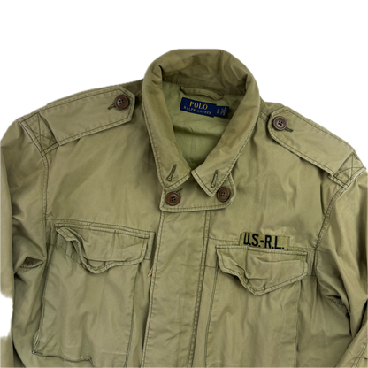 Green Military Parka - L