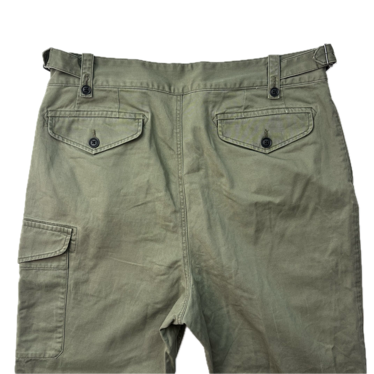 Polo Ralph Lauren Green Officer Ghurka Military Trouser Chino Pants Relaxed Fit - 36x34