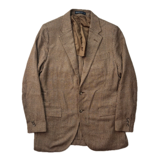 Polo Ralph Lauren Brown Glen Plaid Blazer (Silk Wool) - 40R (36R / 38R)