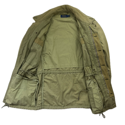 Green Military Parka - L