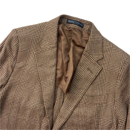 Polo Ralph Lauren Brown Glen Plaid Blazer (Silk Wool) - 40R (36R / 38R)