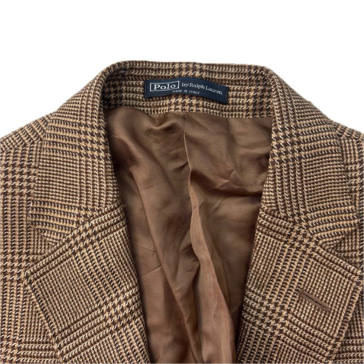 Polo Ralph Lauren Brown Glen Plaid Blazer (Silk Wool) - 40R (36R / 38R)