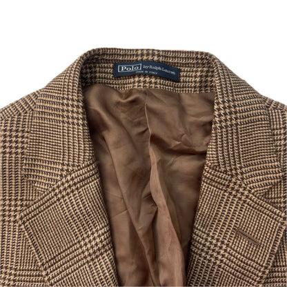 Polo Ralph Lauren Brown Glen Plaid Blazer (Silk Wool) - 40R (36R / 38R)