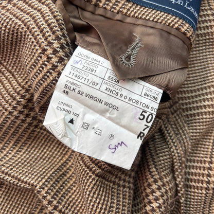Polo Ralph Lauren Brown Glen Plaid Blazer (Silk Wool) - 40R (36R / 38R)