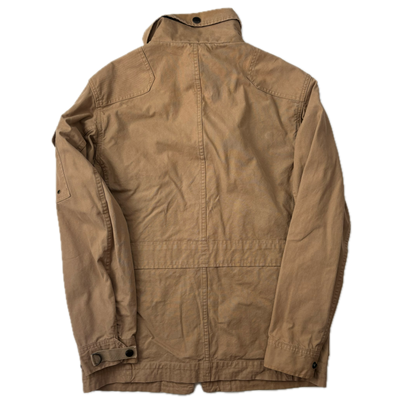 Beige Tan Utility Jacket Military - M