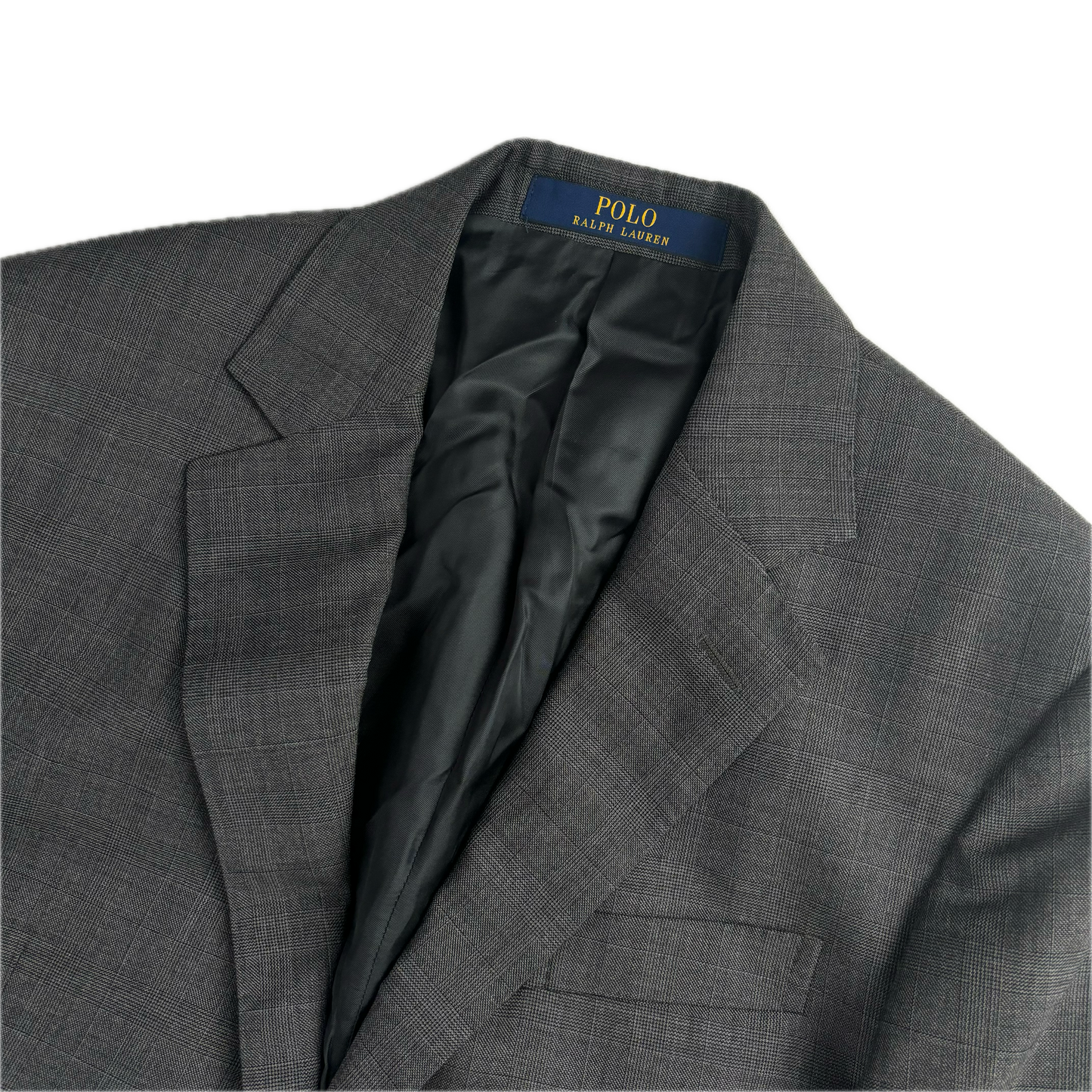 Glen Plaid Check Suit Blazer Prince Of Wales - 36R