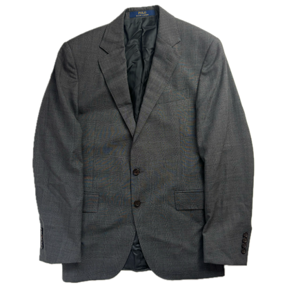 Glen Plaid Check Suit Blazer Prince Of Wales - 36R