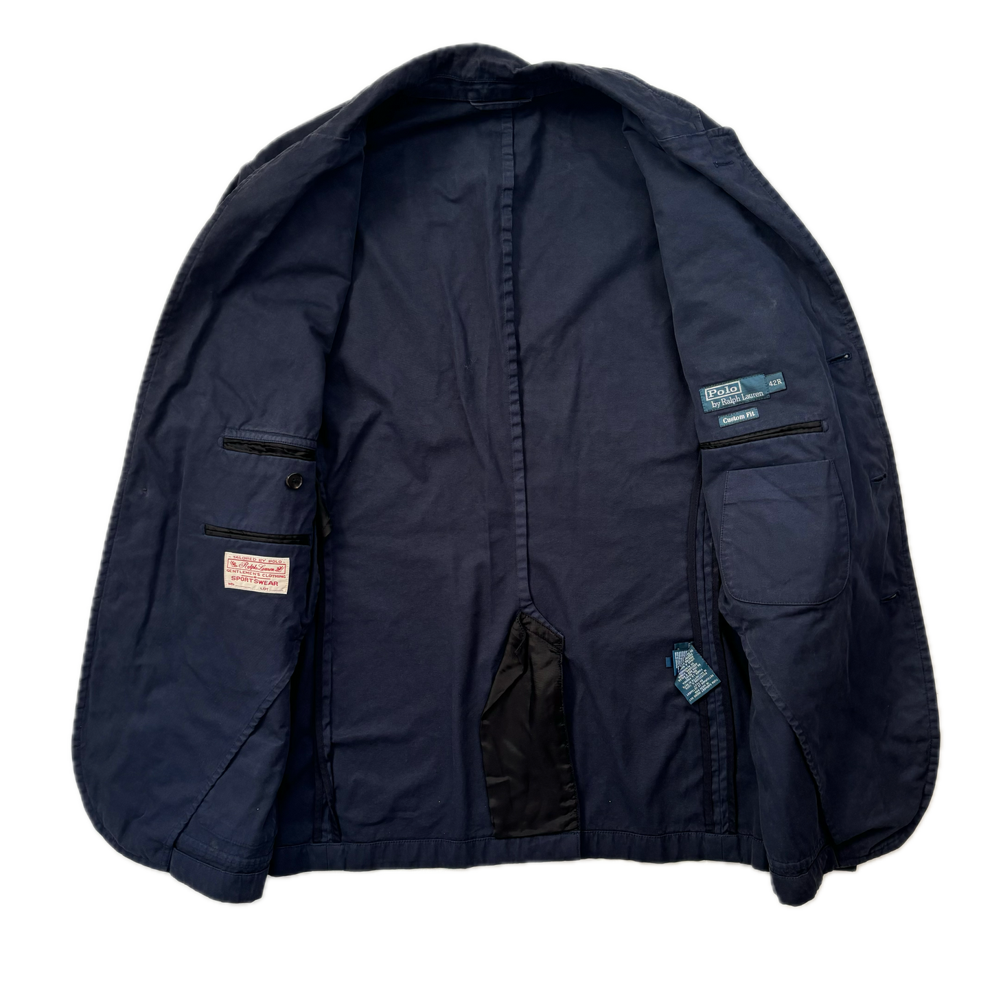Navy Crest Blazer Sports Jacket - 42R