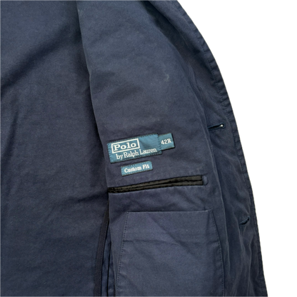 Navy Crest Blazer Sports Jacket - 42R