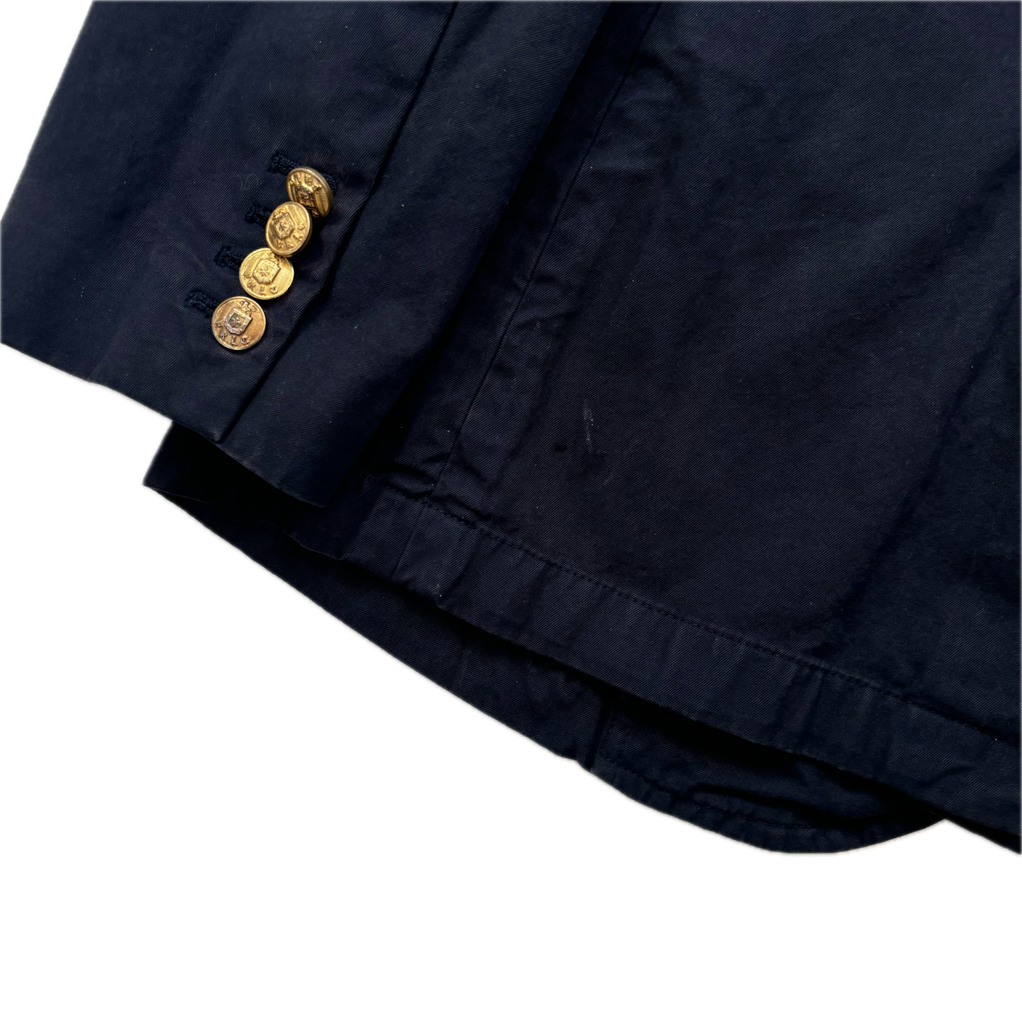 Navy Crest Blazer Sports Jacket - 42R