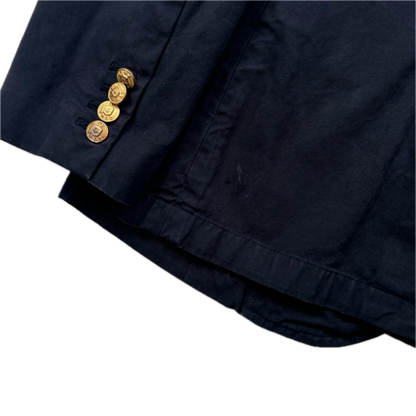 Navy Crest Blazer Sports Jacket - 42R