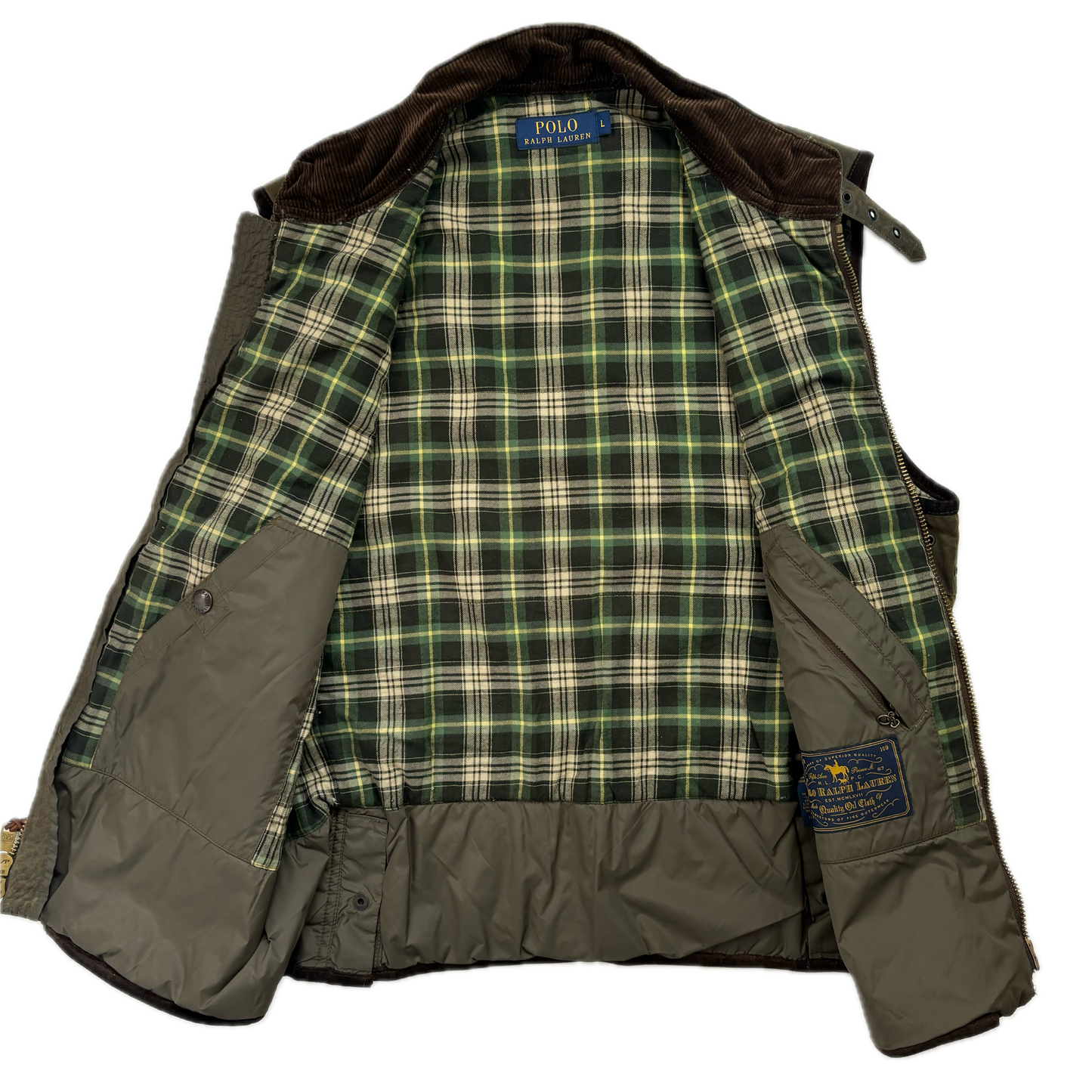 Polo Ralph Lauren Oil Cloth Utility Vest - L