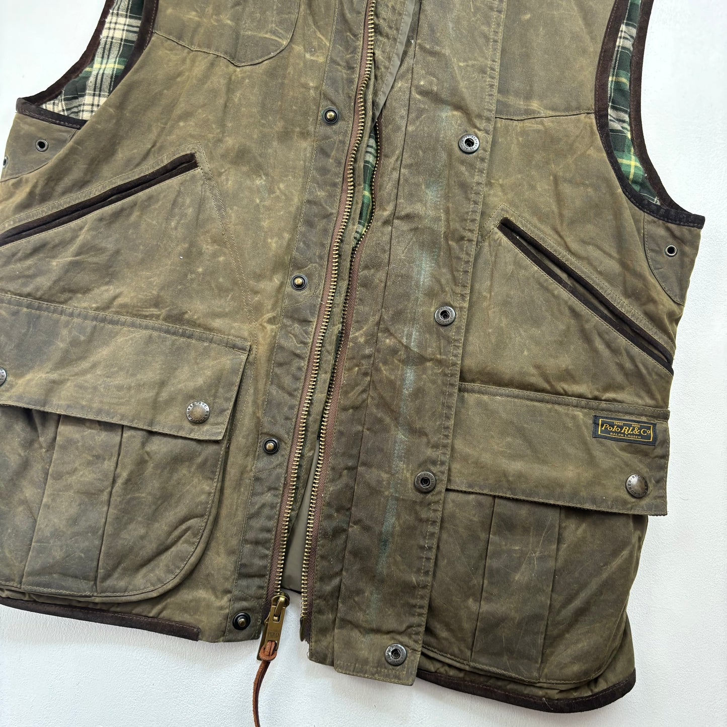 Polo Ralph Lauren Oil Cloth Utility Vest - L