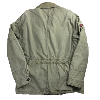 Light Green Military Parka - XL