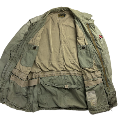 Light Green Military Parka - XL