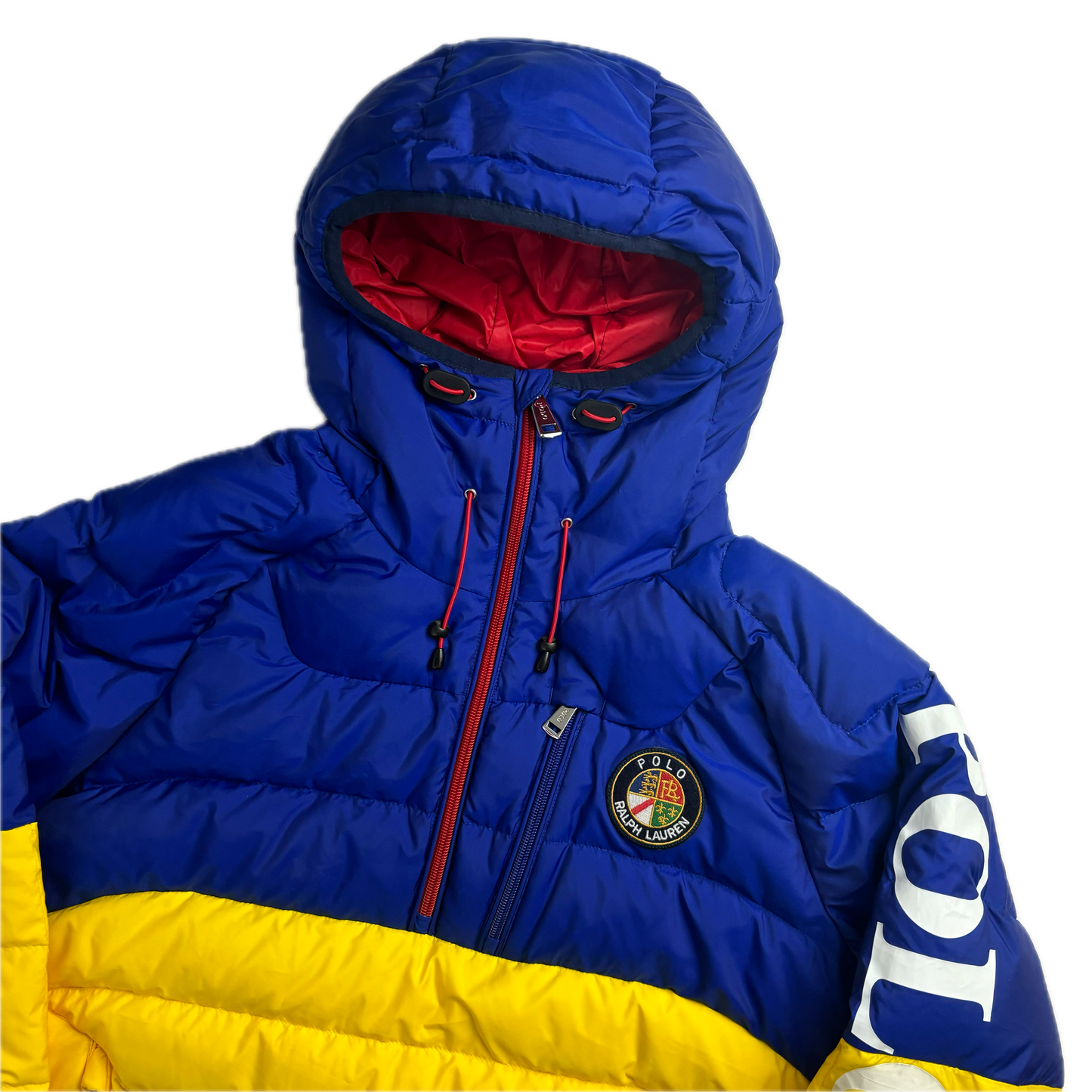 Cookie Patch Quarter Zip Puffer Retro - S