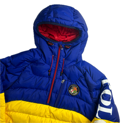 Cookie Patch Quarter Zip Puffer Retro - S