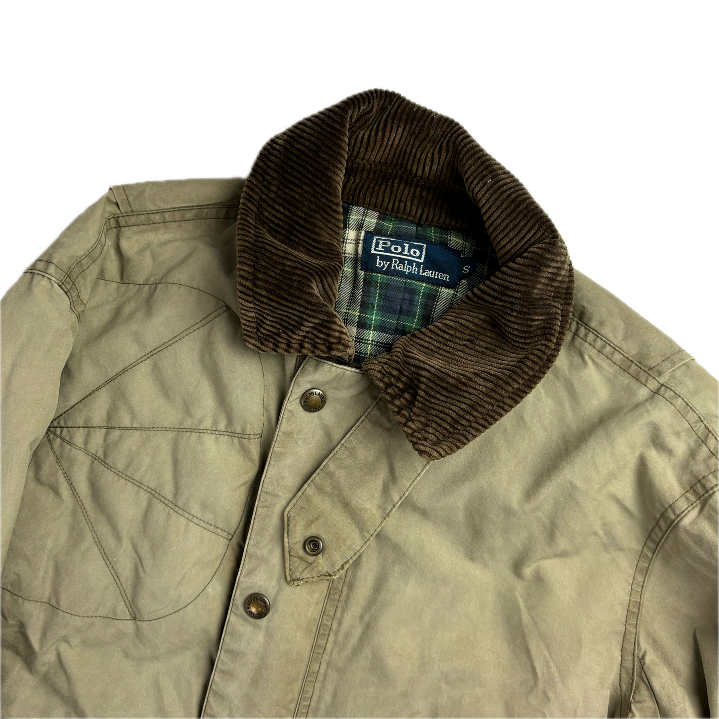 Khaki Shooting Jacket Coat - S