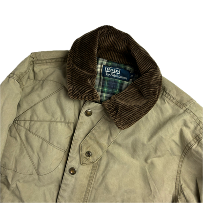 Khaki Shooting Jacket Coat - S