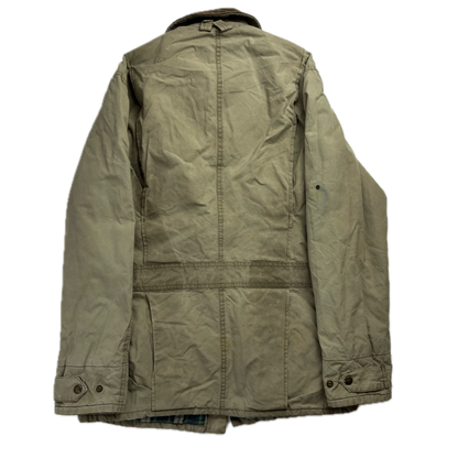 Khaki Shooting Jacket Coat - S