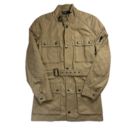 Belted Beige Safari Jacket - M
