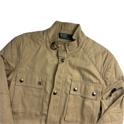 Belted Beige Safari Jacket - M