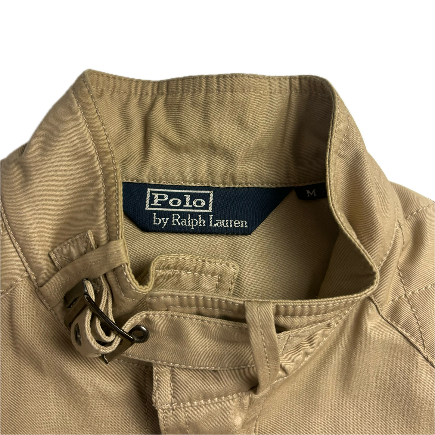 Belted Beige Safari Jacket - M