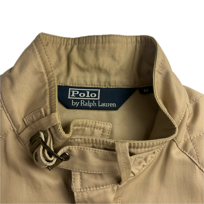 Belted Beige Safari Jacket - M