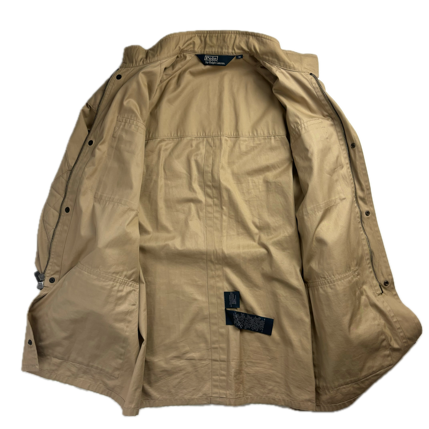 Belted Beige Safari Jacket - M