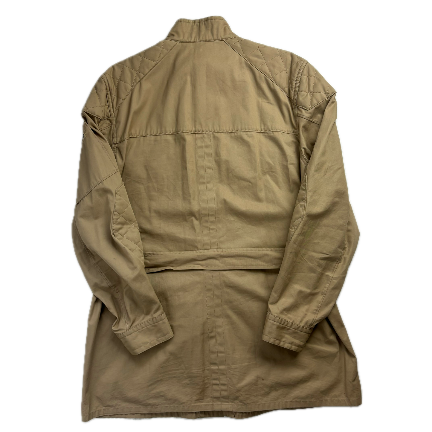 Belted Beige Safari Jacket - M
