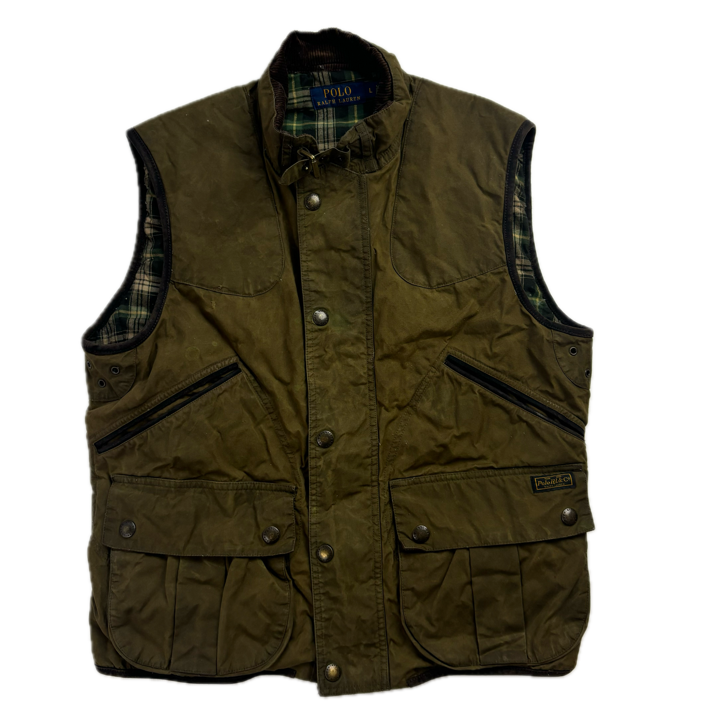 Polo Ralph Lauren Oil Cloth Utility Vest - L