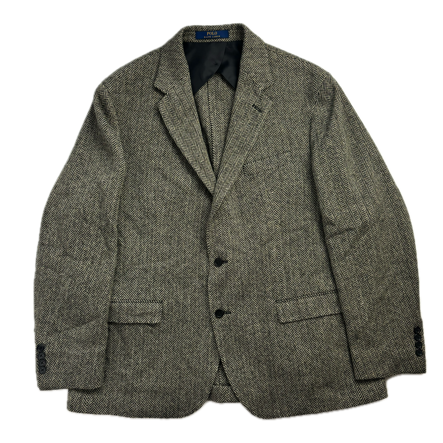 Grey Herringbone Blazer (Wool Nylon) - 48R