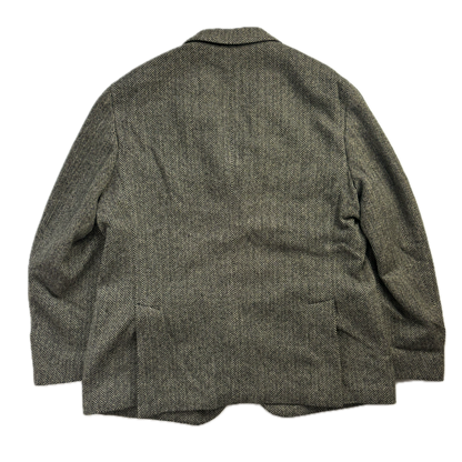 Grey Herringbone Blazer (Wool Nylon) - 48R