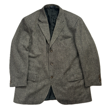 Polo Ralph Lauren Grey Herringbone Blazer Wool 46R