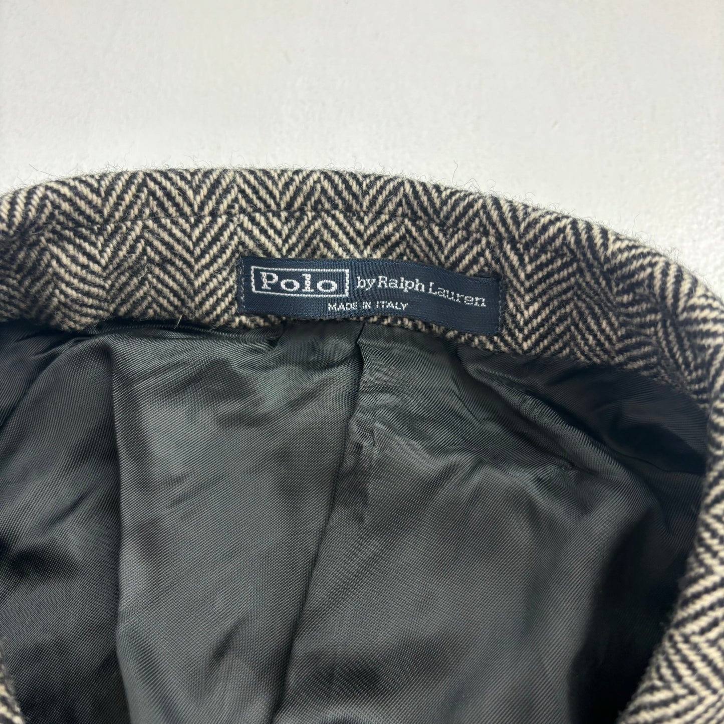 Grey Herringbone Blazer (Wool) - 46R