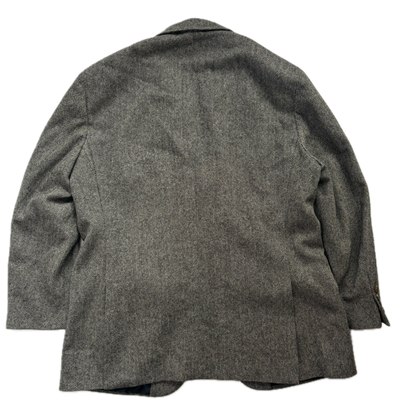 Grey Herringbone Blazer (Wool) - 46R