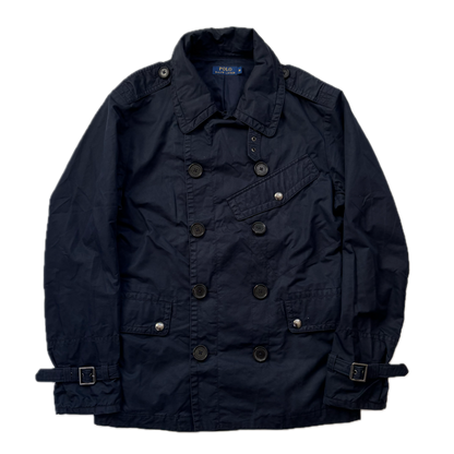 Double Breasted Rain Coat - M