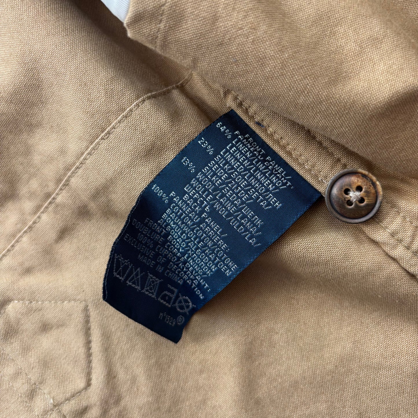 Brown Herringbone Waistcoat (Linen Silk Wool) - M