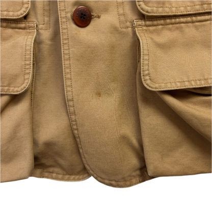 Tan Barn Jacket Wool Lined - L