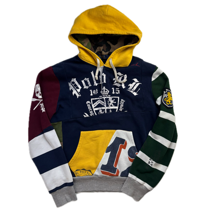 Patchwork Varsity Hoodie - M