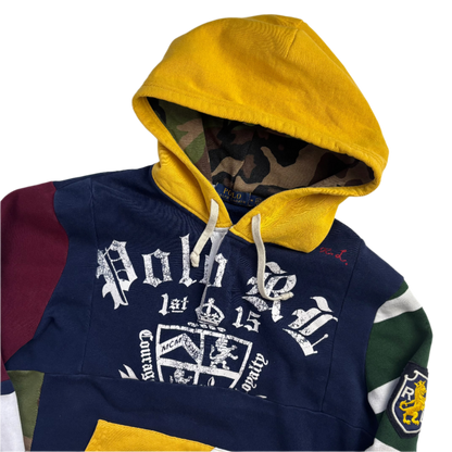 Patchwork Varsity Hoodie - M