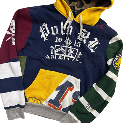 Patchwork Varsity Hoodie - M