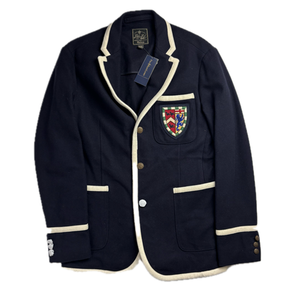 Navy Crest Sports Jacket - 38R