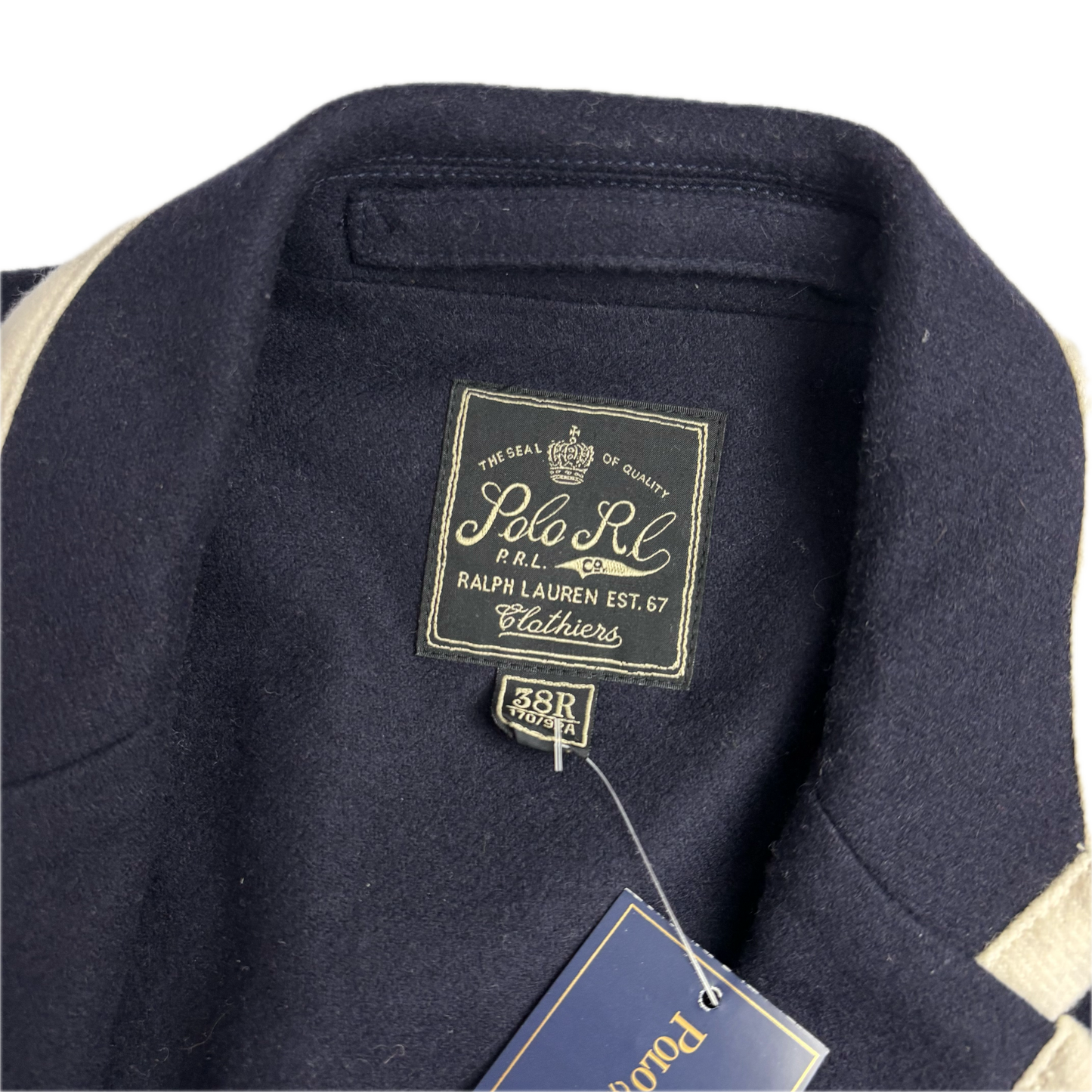 Navy Crest Sports Jacket - 38R