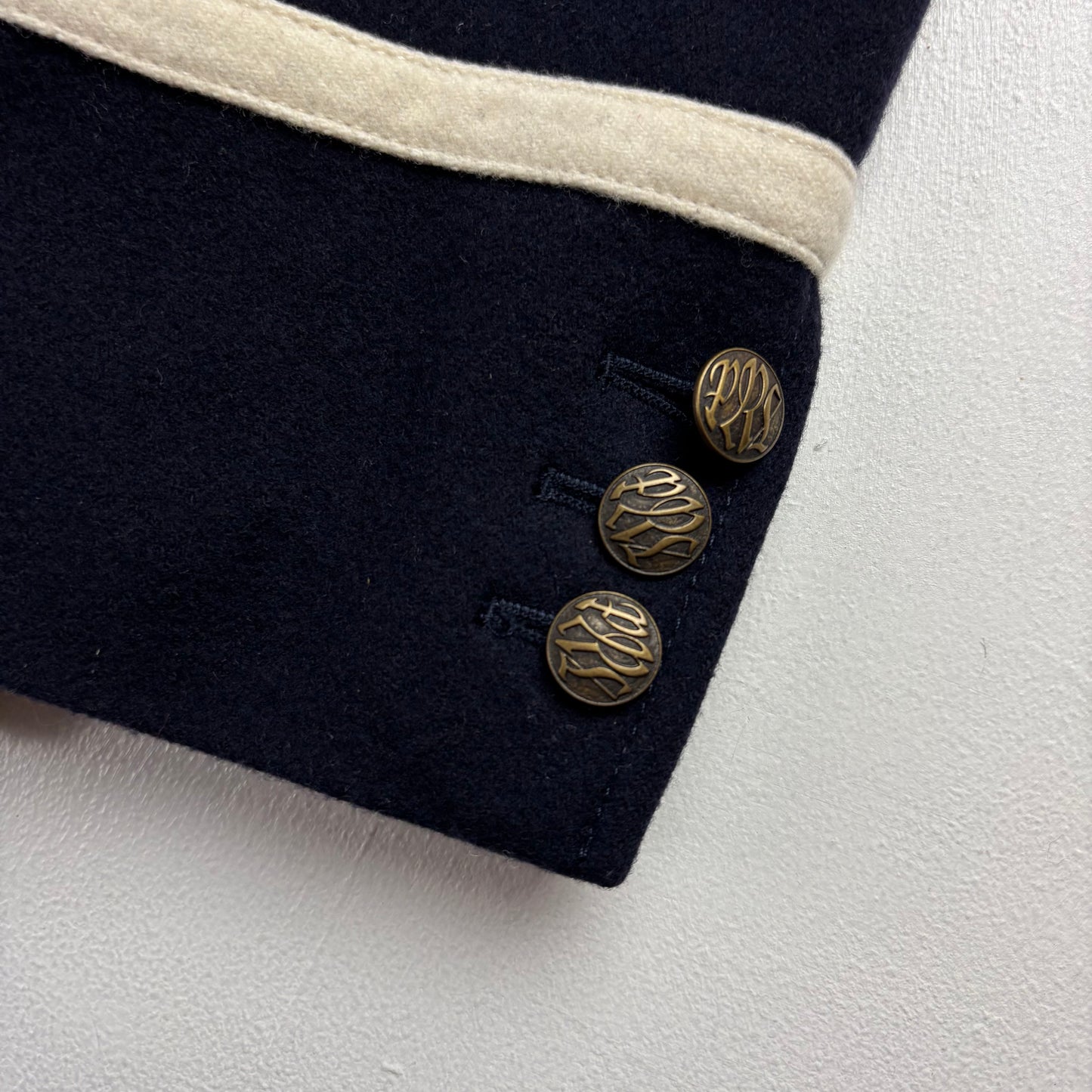 Navy Crest Sports Jacket - 38R