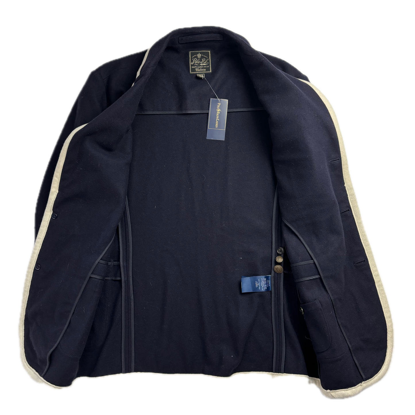 Navy Crest Sports Jacket - 38R