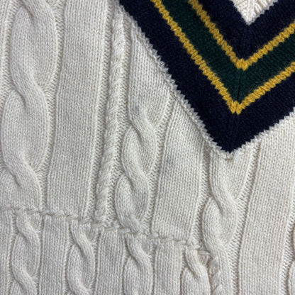 Polo Ralph Lauren Patchwork Cricket Jumper - L