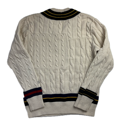 Polo Ralph Lauren Patchwork Cricket Jumper - L